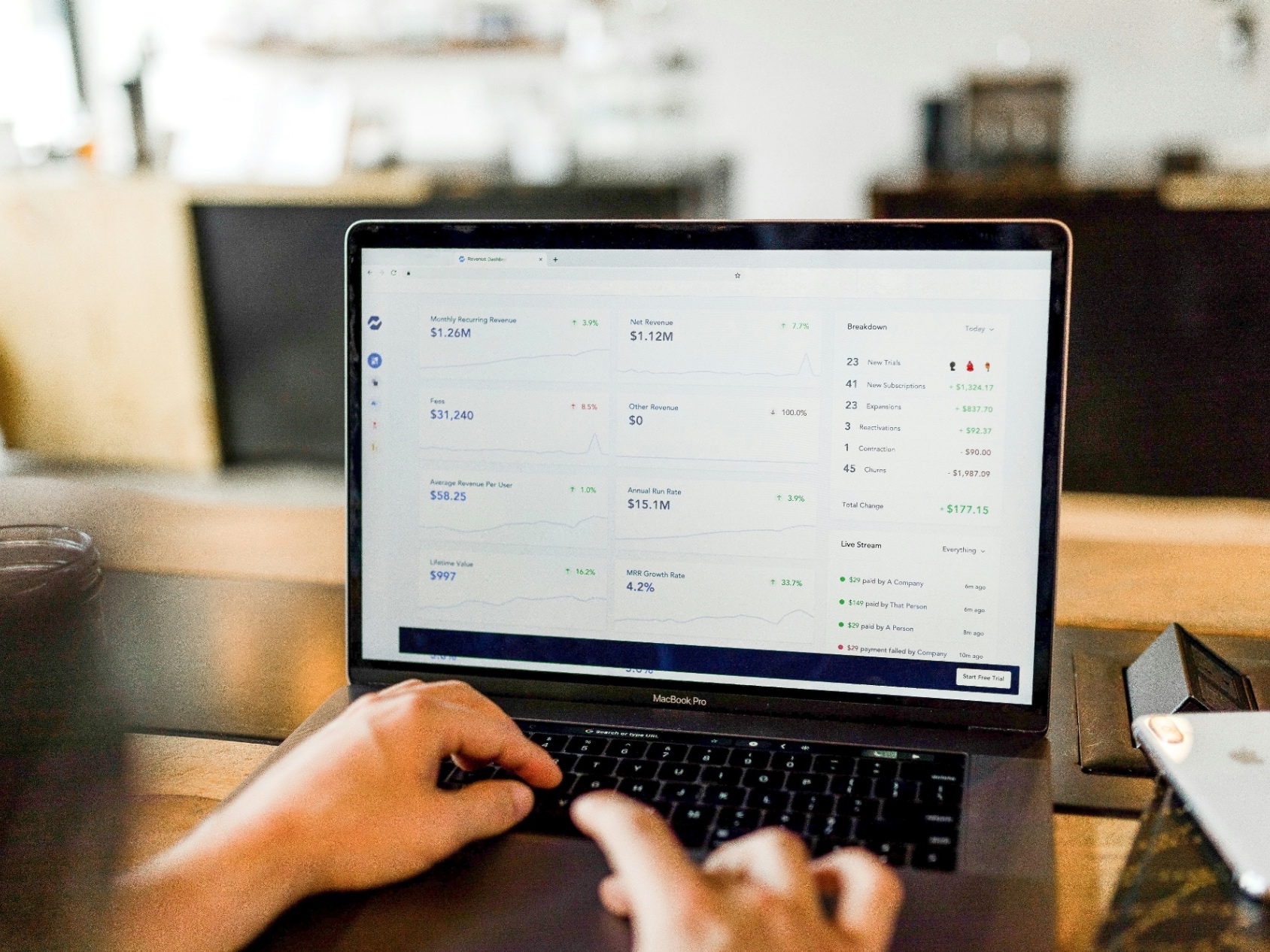 Consultant in a modern business setting